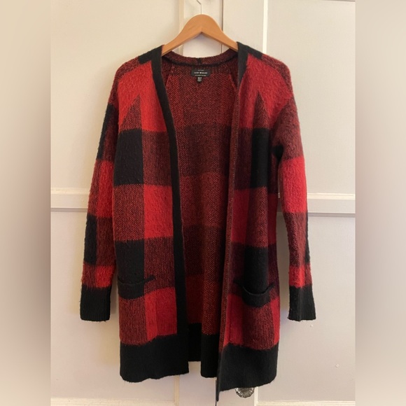 Lucky Brand Buffalo Plaid Cardigan - Picture 4 of 9